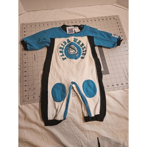Vintage 6/9 month Mighty Mac Rookie League MLB Sleeper Florida Marlins